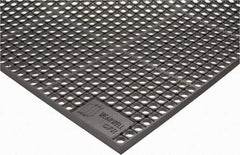 Wearwell - 5' Long x 3' Wide, Dry/Wet Environment, Anti-Fatigue Matting - Gray, CFR Rubber with Rubber Base, Beveled on 4 Sides - Eagle Tool & Supply