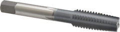 OSG - 1/2-13 UNC 3B 4 Flute elektraLUBE Finish High Speed Steel Straight Flute Standard Hand Tap - Taper, Right Hand Thread, 3-3/8" OAL, 1-21/32" Thread Length, H3 Limit - Eagle Tool & Supply