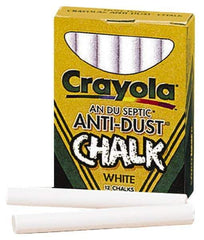 Crayola - Chalk Display/Marking Boards Accessory Type: Nontoxic Anti-Dust Chalks For Use With: Chalk Boards - Eagle Tool & Supply