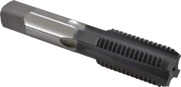 OSG - 1-8 UNC 3B 4 Flute elektraLUBE Finish High Speed Steel Straight Flute Standard Hand Tap - Bottoming, Right Hand Thread, 5-1/8" OAL, 2-1/2" Thread Length, H4 Limit - Eagle Tool & Supply