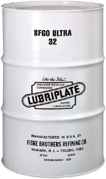 Lubriplate - 55 Gal Drum, ISO 32, SAE 10, Air Compressor Oil - -8°F to 375°, 160 Viscosity (SUS) at 100°F, 46 Viscosity (SUS) at 210°F - Eagle Tool & Supply