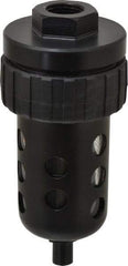 Parker - Filter Automatic Drain - 6-1/4" High x 2-3/4" Wide, For Use with Compressed Air Systems - Eagle Tool & Supply