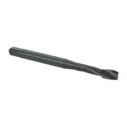 OSG - M5x0.80 Metric Coarse 3 Flute 6H Modified Bottoming Spiral Flute Tap - Powdered Metal, Oxide Finish, 2-3/8" OAL, Right Hand Flute, Right Hand Thread, D4, Series EXOTAP - Eagle Tool & Supply