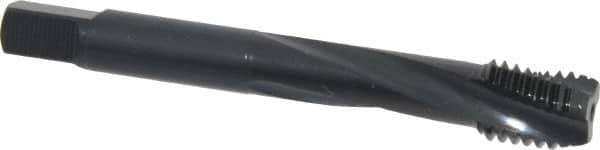 OSG - M12x1.75 Metric Coarse 3 Flute 6H Modified Bottoming Spiral Flute Tap - Powdered Metal, Oxide Finish, 3-3/8" OAL, Right Hand Flute, Right Hand Thread, D6, Series EXOTAP - Eagle Tool & Supply