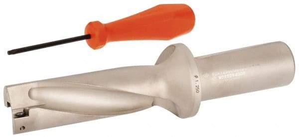 Sumitomo - 3.907" Max Drill Depth, 3xD, 1-1/4" Diam, Indexable Insert Drill - 1-1/4" Shank Diam, Whistle Notch Shank - Eagle Tool & Supply
