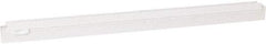 Vikan - 24" Rubber Blade Squeegee Refill - Double Edge, White, Plastic Holder - Eagle Tool & Supply