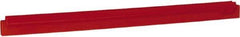 Vikan - 24" Rubber Blade Squeegee Refill - Double Edge, Red, Plastic Holder - Eagle Tool & Supply