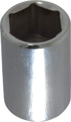 Proto - 1/2" Drive, Standard Hand Socket - 6 Points, 1-1/2" OAL, Chrome Finish - Eagle Tool & Supply