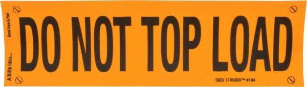Nifty Products - DO NOT TOP LOAD Shipping Label - 10" High x 3" Wide - Eagle Tool & Supply
