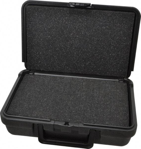 Platt - 10-1/2" Wide x 3" High, Clamshell Hard Case - Black, Polyethylene - Eagle Tool & Supply