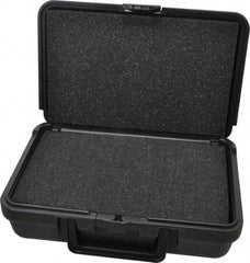 Platt - 10-1/2" Wide x 3" High, Clamshell Hard Case - Black, Polyethylene - Eagle Tool & Supply