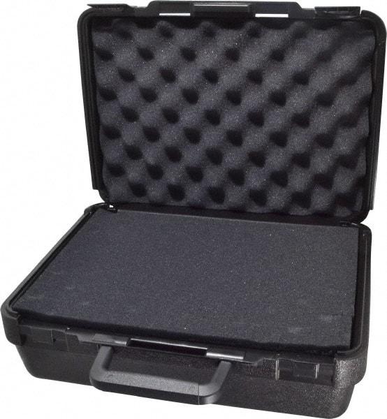 Platt - 13-1/2" Wide x 5-1/2" High, Clamshell Hard Case - Black, Polyethylene - Eagle Tool & Supply