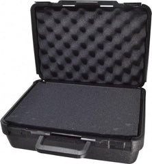 Platt - 13-1/2" Wide x 5-1/2" High, Clamshell Hard Case - Black, Polyethylene - Eagle Tool & Supply