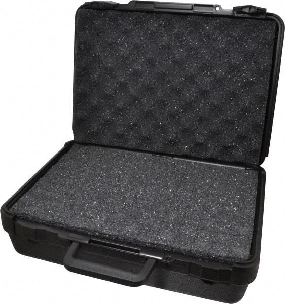 Platt - 15" Wide x 4-3/8" High, Clamshell Hard Case - Black, Polyethylene - Eagle Tool & Supply