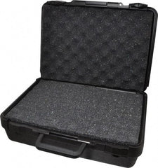 Platt - 15" Wide x 4-3/8" High, Clamshell Hard Case - Black, Polyethylene - Eagle Tool & Supply