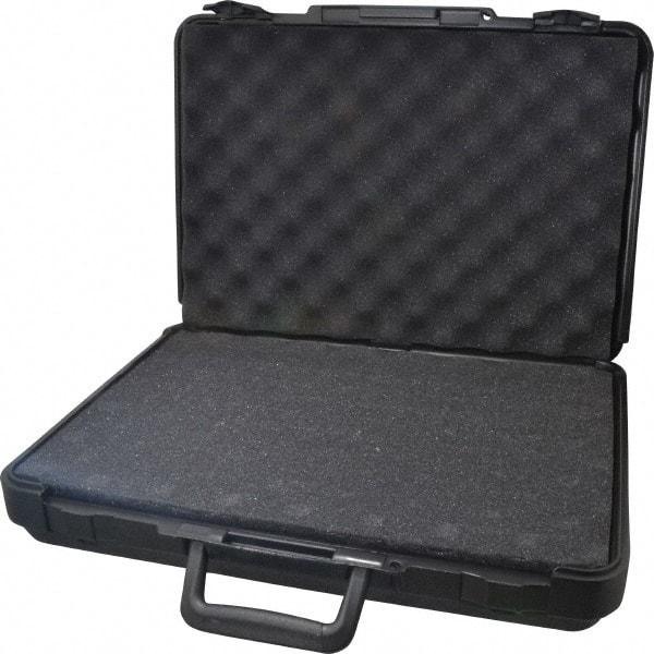 Platt - 16" Wide x 3-1/4" High, Clamshell Hard Case - Black, Polyethylene - Eagle Tool & Supply