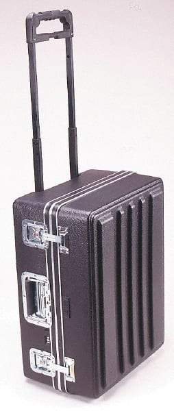 Platt - 18" Wide x 11-1/2" High, Shipping/Travel Case - Black, Polyethylene - Eagle Tool & Supply