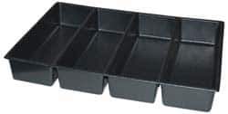 Kennedy - Tool Box Durable ABS Plastic Organizer - 23" Wide x 16-1/2" Deep x 4" High, Black, For 27" Wide Roller Cabinets - Eagle Tool & Supply