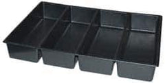Kennedy - Tool Box Durable ABS Plastic Organizer - 23" Wide x 16-1/2" Deep x 4" High, Black, For 27" Wide Roller Cabinets - Eagle Tool & Supply