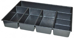 Kennedy - Tool Box Durable ABS Plastic Organizer - 23" Wide x 16-1/2" Deep x 4" High, Black, For 27" Wide Roller Cabinets - Eagle Tool & Supply
