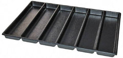 Kennedy - Tool Box Durable ABS Plastic Organizer - 25" Wide x 18-1/2" Deep x 2" High, Black, For 29" Wide Roller Cabinets - Eagle Tool & Supply