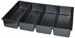 Kennedy - Tool Box Durable ABS Plastic Organizer - 25" Wide x 18-1/2" Deep x 4" High, Black, For 29" Wide Roller Cabinets - Eagle Tool & Supply
