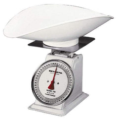 Detecto - 100 Lb. Capacity, Analog Dial Portion Control Scale - 4 Lb. Graduation, 11-1/2 x 11-1/2" Platform - Eagle Tool & Supply
