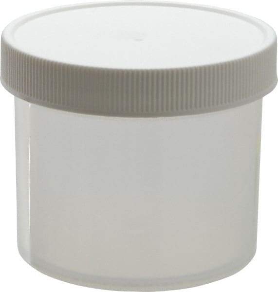 Dynalon Labware - 4 oz Jar - Polypropylene, Translucent, 2.16" High x 2.76" Diam, 2.76" Cap - Eagle Tool & Supply