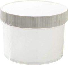 Dynalon Labware - 8 oz Jar - Polypropylene, Translucent, 2.44" High x 3-1/2" Diam, 3-1/2" Cap - Eagle Tool & Supply