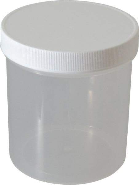 Dynalon Labware - 40 oz Jar - Polypropylene, Translucent, 5.11" High x 4.72" Diam, 4.72" Cap - Eagle Tool & Supply