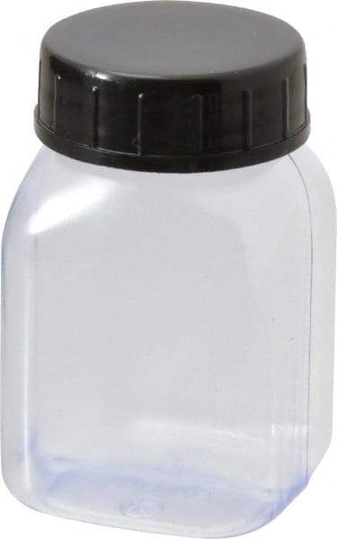 Dynalon Labware - 50 mL Wide-Mouth Bottle - PVC, Clear, 2.36" High x 0.98" Diam, 0.98" Cap - Eagle Tool & Supply