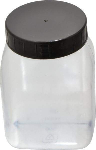 Dynalon Labware - 500 mL Wide-Mouth Bottle - PVC, Clear, 4.33" High x 2.24" Diam, 2.24" Cap - Eagle Tool & Supply