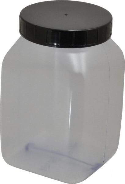 Dynalon Labware - 1,000 mL Wide-Mouth Bottle - PVC, Clear, 5.71" High x 2.76" Diam, 2.76" Cap - Eagle Tool & Supply