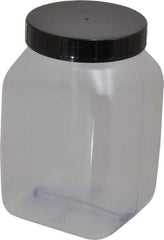 Dynalon Labware - 1,000 mL Wide-Mouth Bottle - PVC, Clear, 5.71" High x 2.76" Diam, 2.76" Cap - Eagle Tool & Supply