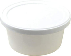 Dynalon Labware - 4 oz Disposable Container - Polyethylene, White, 1-1/8" High x 3.56" Diam, 3/4" Cap - Eagle Tool & Supply