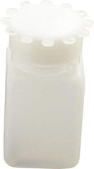 Dynalon Labware - 50 mL Wide-Mouth Bottle - Polyethylene, Translucent, 2.95" High x 1.34" Diam, 3/4" Cap - Eagle Tool & Supply