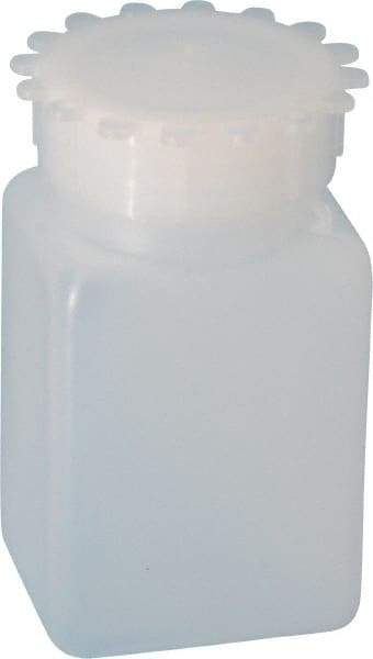 Dynalon Labware - 100 mL Wide-Mouth Bottle - Polyethylene, Translucent, 3.74" High x 1.65" Diam, 3/4" Cap - Eagle Tool & Supply