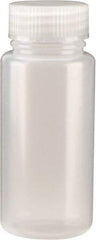 Dynalon Labware - 250 mL Wide-Mouth Bottle - Polyethylene, Translucent, 5.71" High x 2.36" Diam, 3/4" Cap - Eagle Tool & Supply