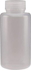 Dynalon Labware - 500 mL Wide-Mouth Bottle - Polyethylene, Translucent, 6-1/2" High x 2.95" Diam, 3/4" Cap - Eagle Tool & Supply