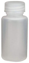 Dynalon Labware - 30 mL Narrow-Mouth Bottle - Polyethylene, Translucent, 2.6" High x 2.6" Diam, 3/4" Cap - Eagle Tool & Supply