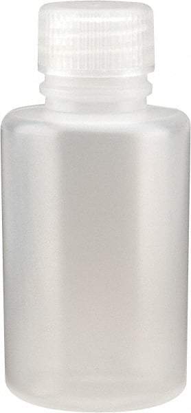 Dynalon Labware - 125 mL Narrow-Mouth Bottle - Polyethylene, Translucent, 4.06" High x 4.06" Diam, 3/4" Cap - Eagle Tool & Supply