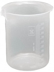 Dynalon Labware - 250 ml Polypropylene Griffin-Style Beaker - 10 ml Graduation, 2-51/64" Diam x 3-3/4" High - Eagle Tool & Supply