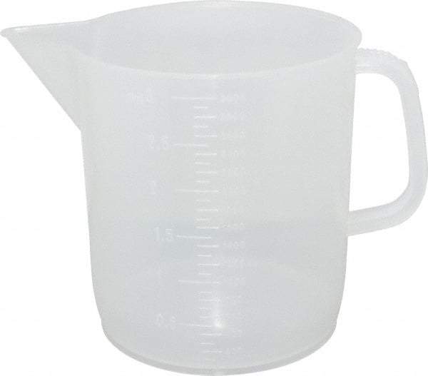 Dynalon Labware - 3,000 ml Polypropylene Graduated Beaker - 100 ml Graduation, 6-1/2" Diam x 7-5/64" High - Eagle Tool & Supply