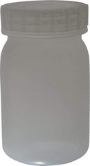 Bel-Art - 16 oz Wide-Mouth Bottle - Polypropylene, Translucent, 5.3" High x 3.2" Diam, 3/4" Cap - Eagle Tool & Supply