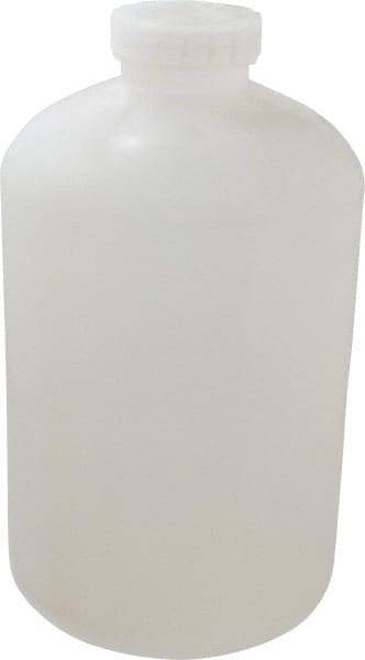 Bel-Art - 2 Gal Wide-Mouth Bottle - Polypropylene, Translucent, 13.1" High x 7.4" Diam, 3/4" Cap - Eagle Tool & Supply