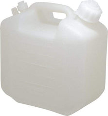 Bel-Art - 1-1/4 Gal Carboy - Polyethylene, White, 5-1/2" High x 9.6" Diam, 3/4" Cap - Eagle Tool & Supply