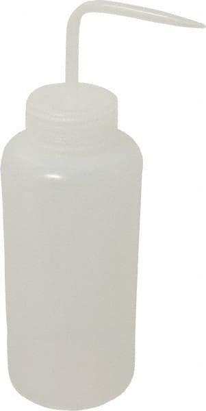 Bel-Art - 32 oz Wide-Mouth Bottle - Polyethylene, Translucent, 53mm Cap - Eagle Tool & Supply