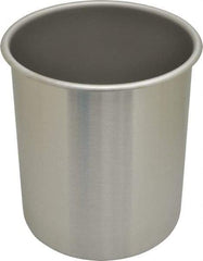 VOLLRATH - Round, Chrome Stainless Steel Food Storage Container - 8.6" High x 7.3" Wide - Eagle Tool & Supply