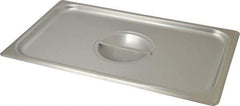 VOLLRATH - 16-1/2" Long x 10" Wide, Rectangular Stainless Steel Lid - Use with Food Pan - Eagle Tool & Supply