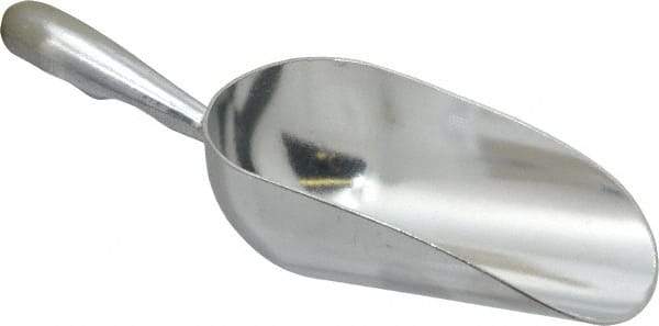 VOLLRATH - 5 oz Silver Cast Aluminum Round Bottom Scoop - 2.4" Wide Bowl, 2-1/2" Handle Length, 7.1" OAL - Eagle Tool & Supply